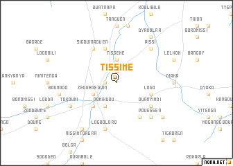 map of Tissimé
