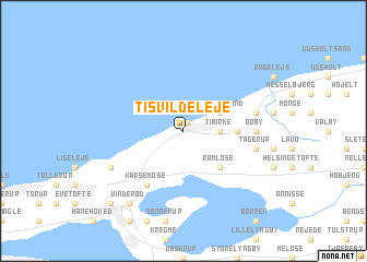 map of Tisvildeleje