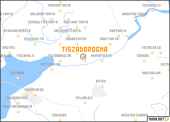 map of Tiszadorogma