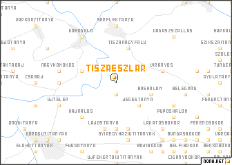 map of Tiszaeszlár