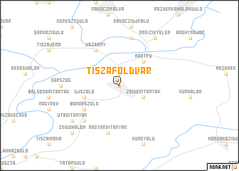 map of Tiszaföldvár