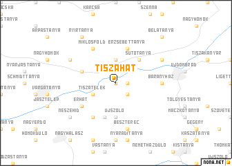 map of Tiszahát