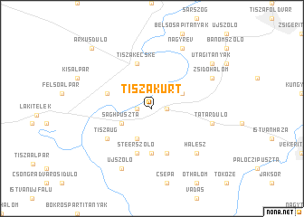 map of Tiszakürt