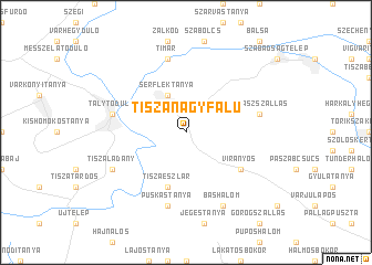 map of Tiszanagyfalu