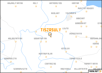 map of Tiszasüly