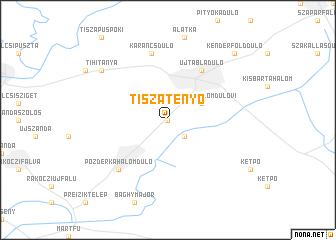 map of Tiszatenyő
