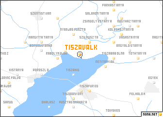 map of Tiszavalk