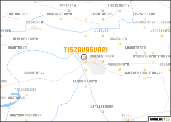 map of Tiszavasvári