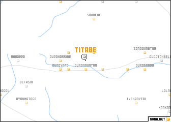 map of Titabé