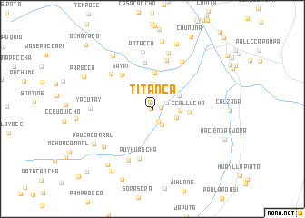 map of Titanca