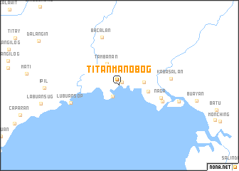 map of Titanmanobog