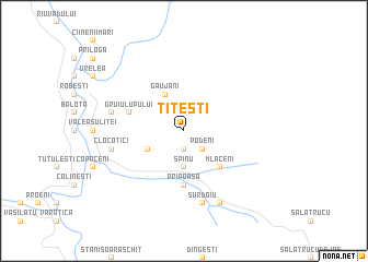 map of Titeşti