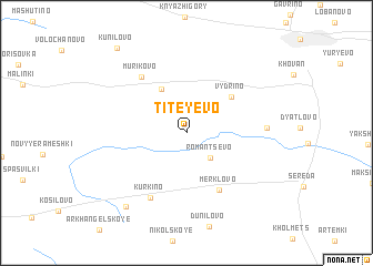 map of Titeyevo