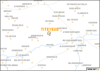 map of Titeyevo