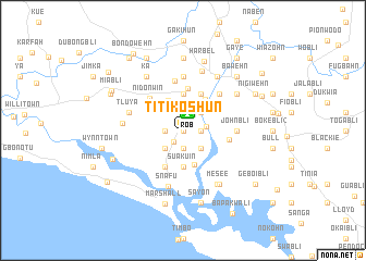 map of Titi Koshun