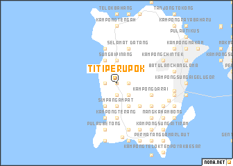 map of Titi Perupok