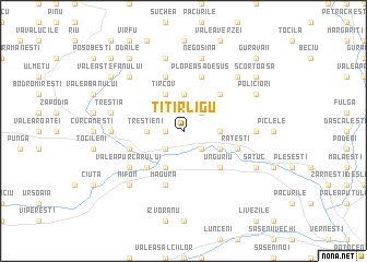 map of Ţîţîrligu