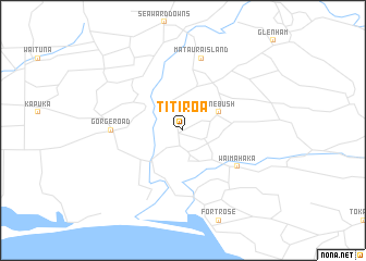 map of Titiroa