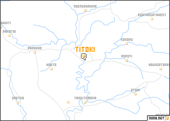 map of Titoki