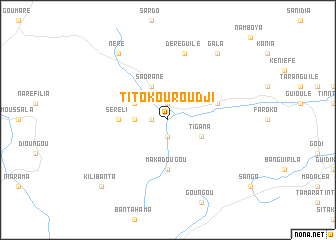 map of Titokouroudji