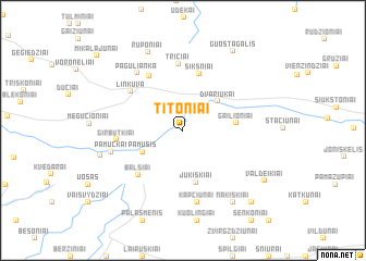 map of Titoniai