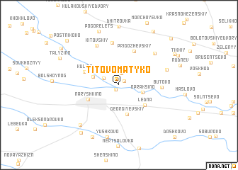 map of Titovo-Matyko