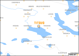 map of Titovo