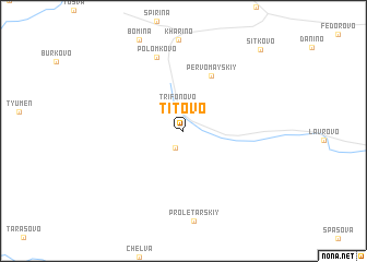 map of Titovo