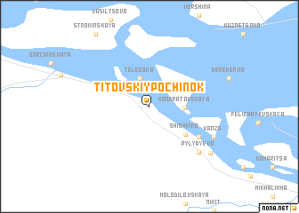 map of Titovskiy Pochinok