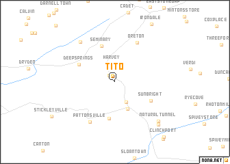 map of Tito