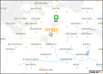 map of Titsey