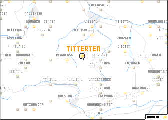 map of Titterten