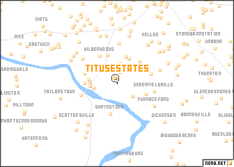 map of Titus Estates
