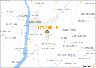 map of Titusville