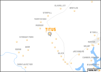 map of Titus