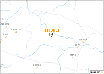 map of Titvāli