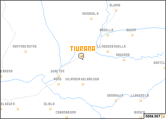 map of Tiurana