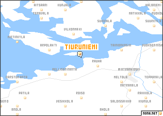 map of Tiuruniemi