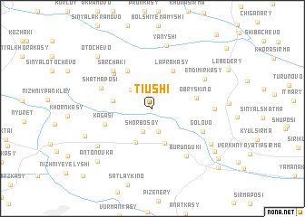 map of Tiushi