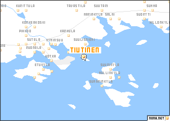 map of Tiutinen