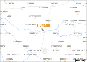 map of Tivadar