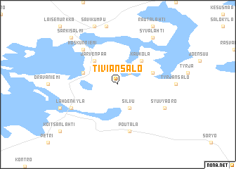 map of Tiviänsalo