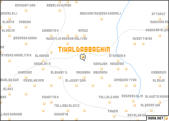 map of Ţiwāl Dabbāghīn