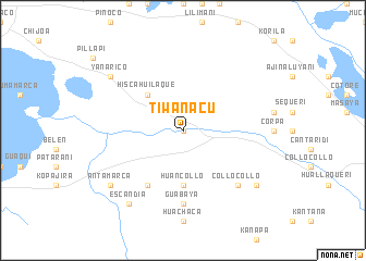 map of Tiwanacu