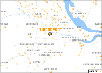 map of Tiwana Fort