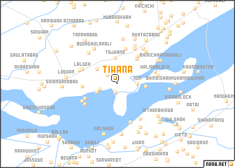 map of Tiwāna