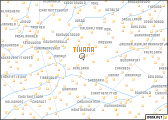 map of Tiwāna