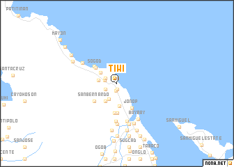 Tiwi (Philippines) map - nona.net