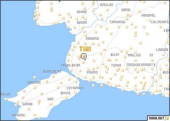 map of Tiwi