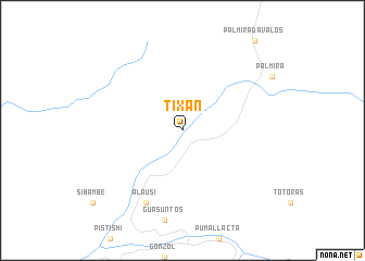 map of Tixán